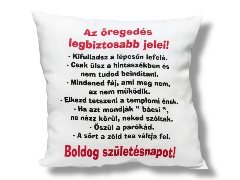 Az öregedés legb.jelei párna