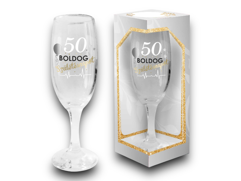 Pezsgőspohár'50.születésnap'