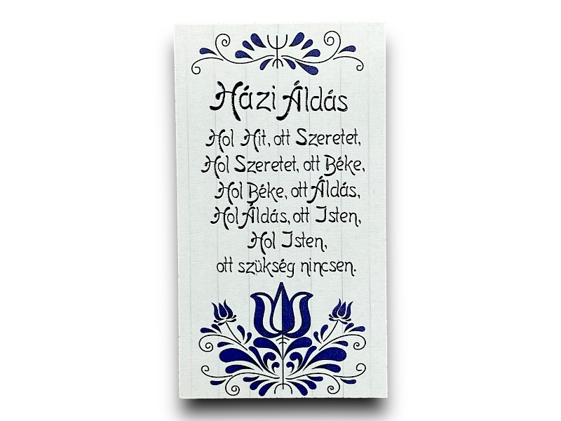 Hűtőmágnes házi áldás 20