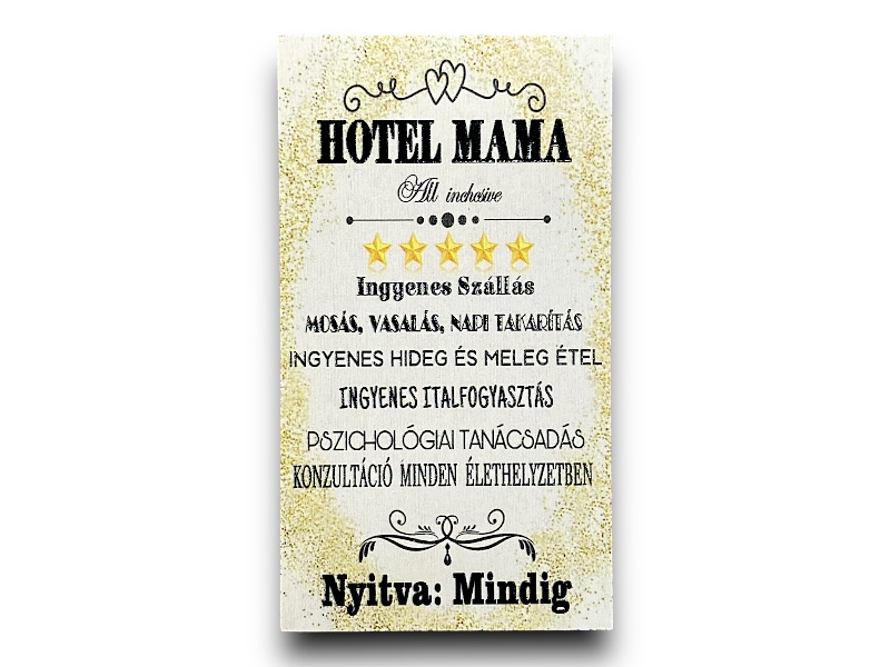 Hűtőmágnes hotel mama 24